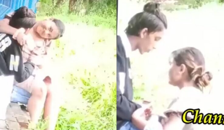 အတွဲခိုးစားလေး ချောင်းရိုက်ထားတာ