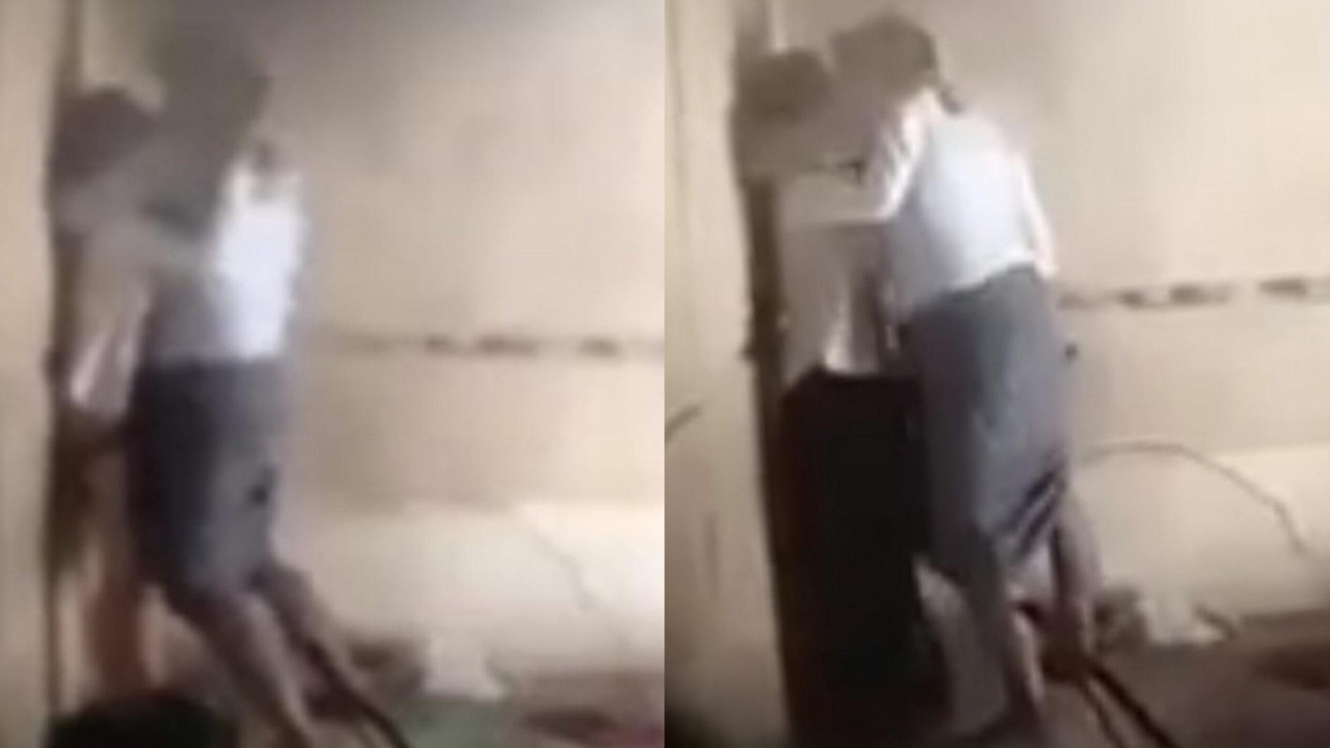 အုတ်နံရံ ကပ်လိုးရင်း လူလာလို့ တချက်ထည်း အပြီးလိုးလို့ ချောင်းရိုက်ခံရ