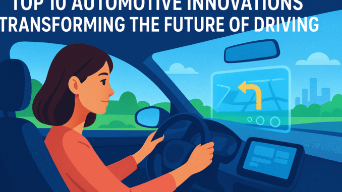 Top 10 Automotive Innovations Transforming the Future of Driving